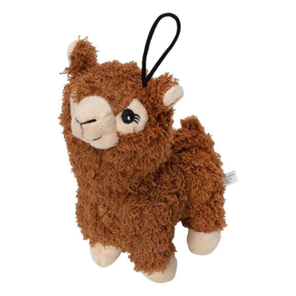 Brinquedo para Cachorro Jambo Mordedor Pelúcia Lhama Marrom