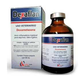 Dexaflan Dexametasona Anti-inflamatório Injetável para Cães, Gatos e ...